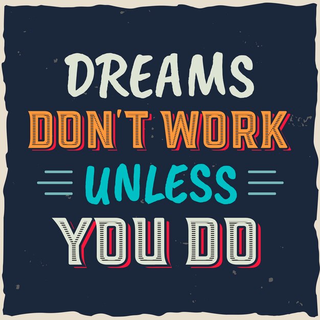 Motiverende poster met inspirerend citaat