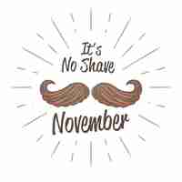 Gratis vector movember achtergrond