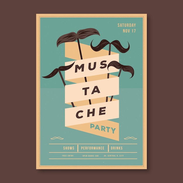 Movember-flyer / -affiche