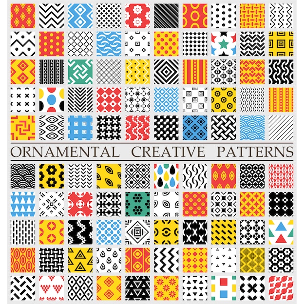 Multicolor creatieve patronen