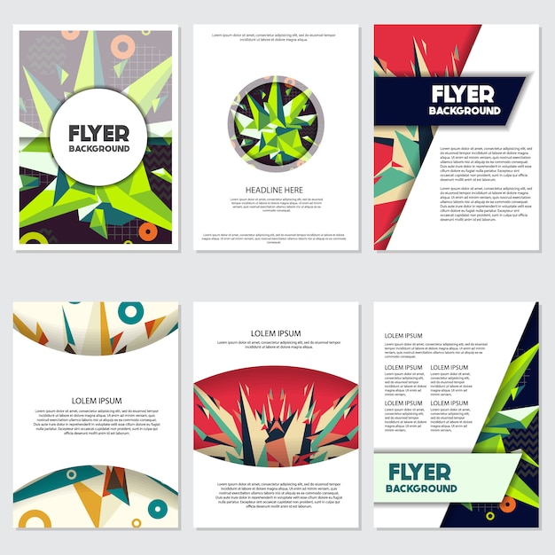 Multicolor flyer ontwerp