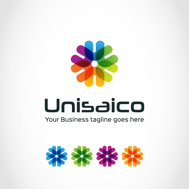 Multicolor logo ontwerp