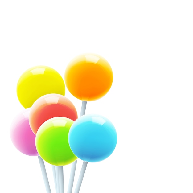 Multicolor lollipops achtergrond
