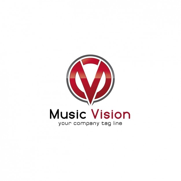 Gratis vector music company logo template