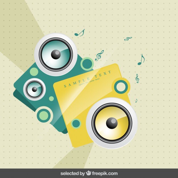 Gratis vector muziek achtergrond