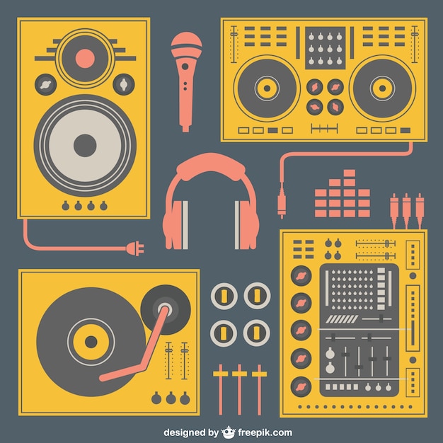 Gratis vector muziek apparatuur vector