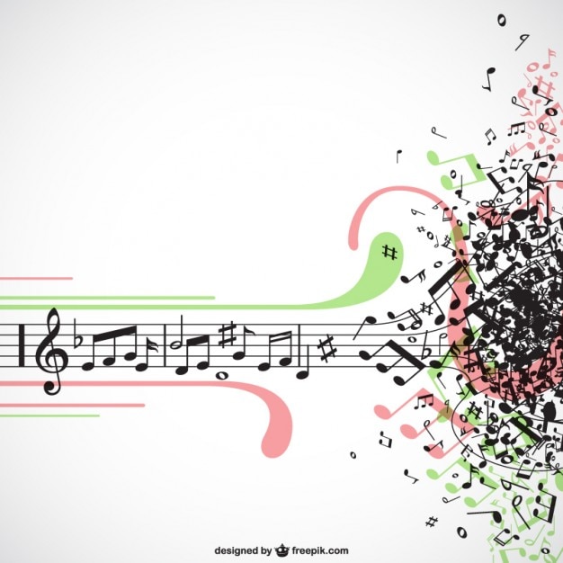 Gratis Vector muziek explosie vector