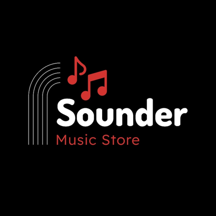 Gratis Vector muziek logo sjabloon