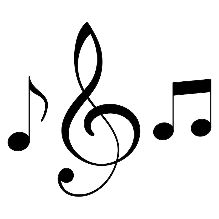 Gratis Vector muziek notities set