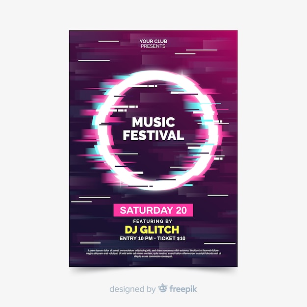 Muziekfestival-flyer