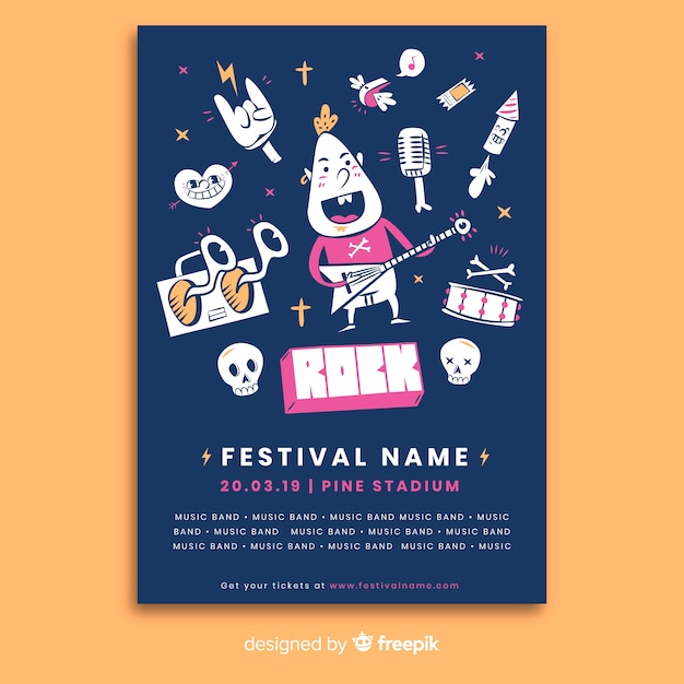 Muziekfestival-flyer