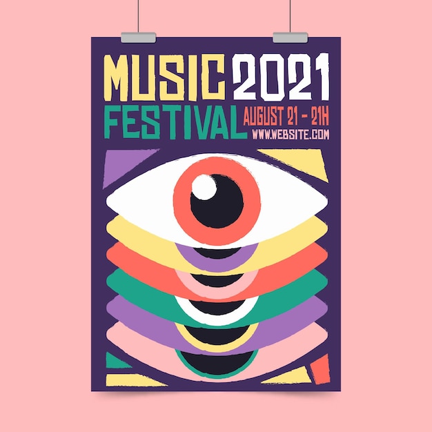 Muziekfestival poster 2021