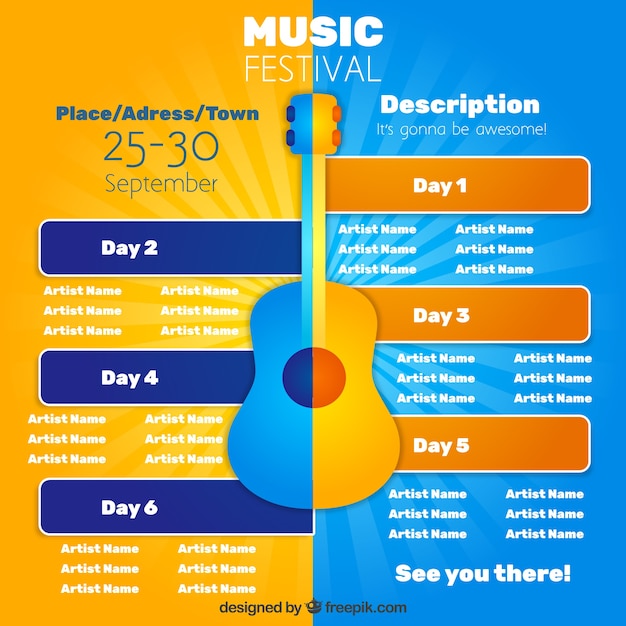 Muziekfestival poster