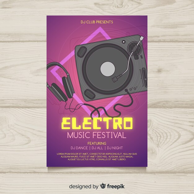 Muziekfestivalaffiche