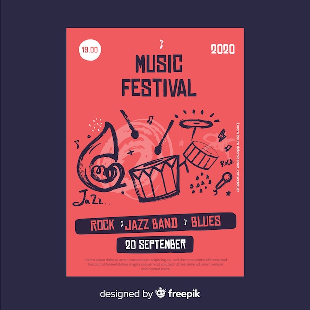 Muziekfestivalaffiche