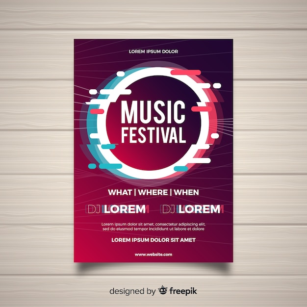 Muziekfestivalaffiche