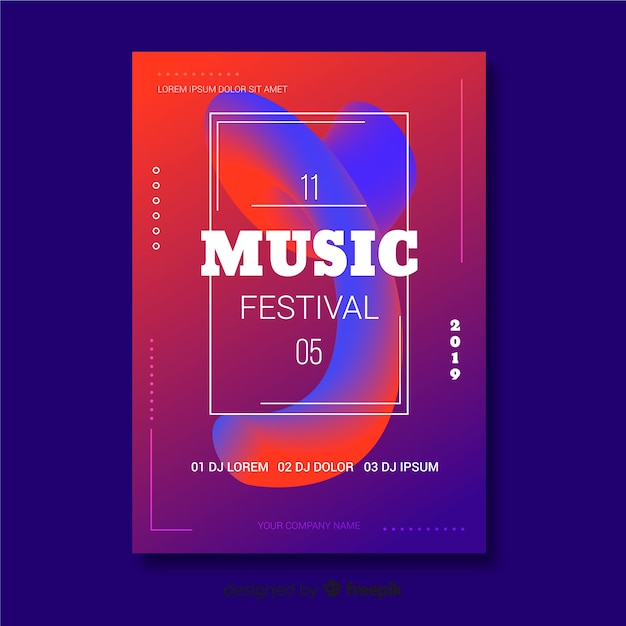 Muziekfestivalaffiche