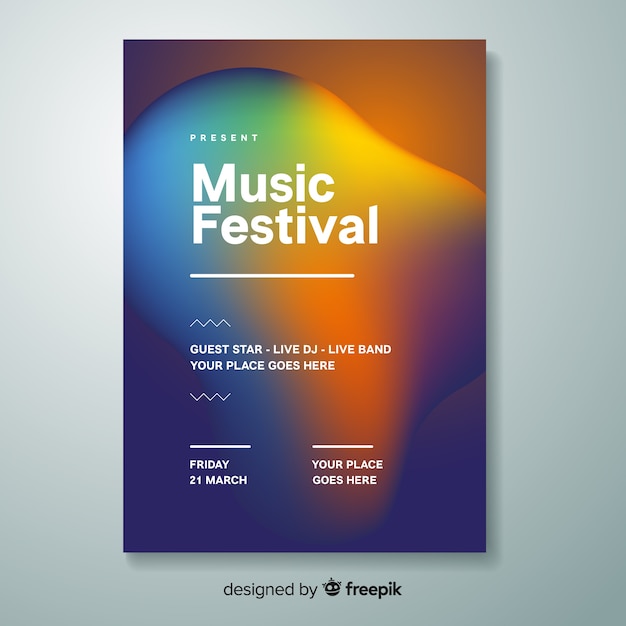 Muziekfestivalaffiche