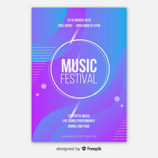 Muziekfestivalaffiche