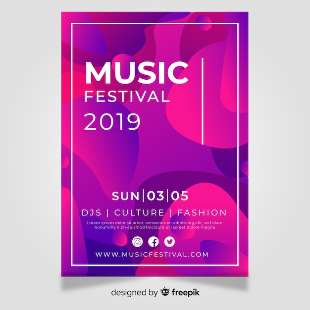 Muziekfestivalaffiche