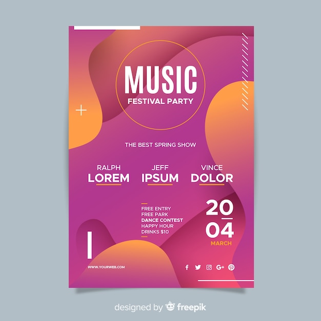 Muziekfestivalaffiche