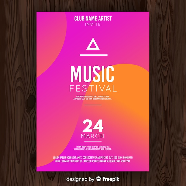 Muziekfestivalaffiche