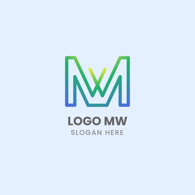 Mw bedrijfslogo ontwerp