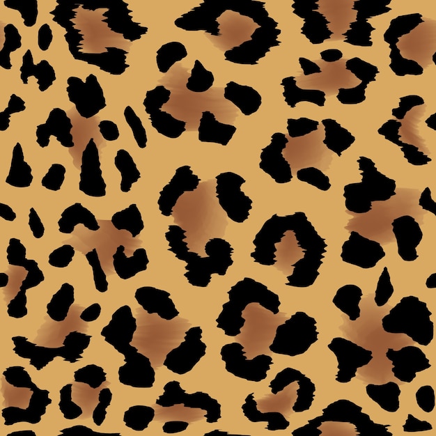 Naadloos luipaardvelpatroon voor koele achtergrond