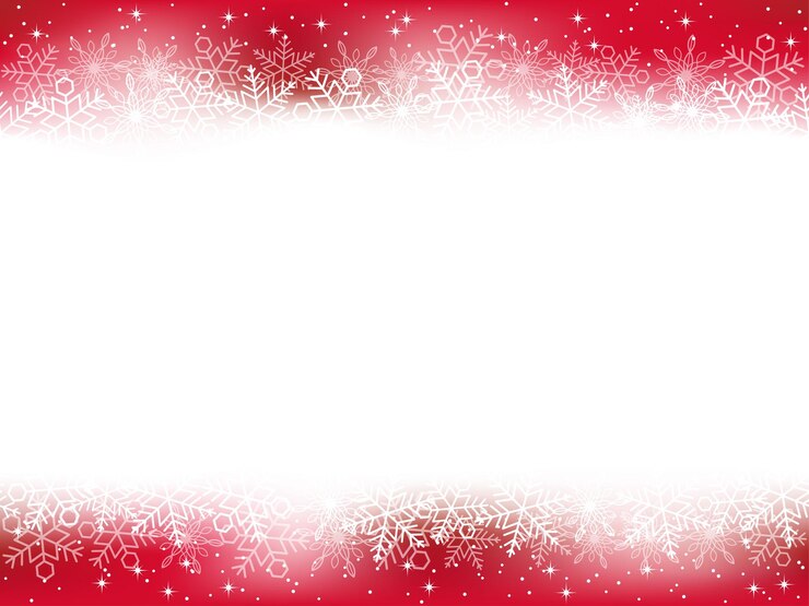 Gratis Vector naadloos vector rood abstract sneeuwkader voor kerstmisseizoen. horizontaal herhaalbaar.