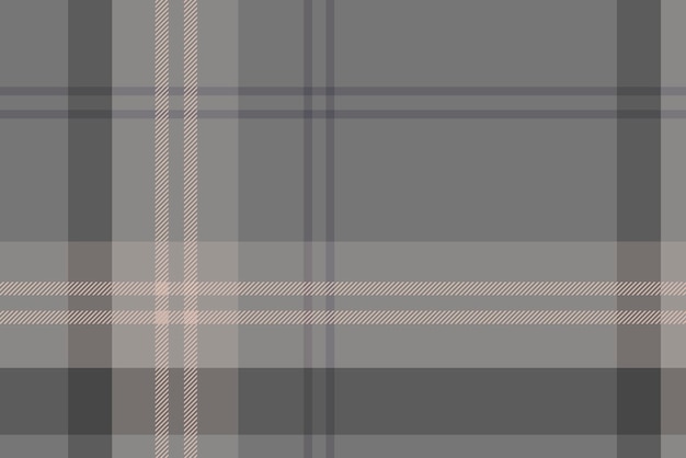 Naadloze geruite achtergrond, grijze tartan, traditionele schotse ontwerpvector