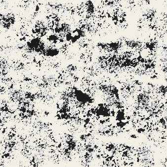 Naadloze patroon textuur abstracte achtergrond met zwarte vlekken monochrome creatieve illustratie Gratis Vector