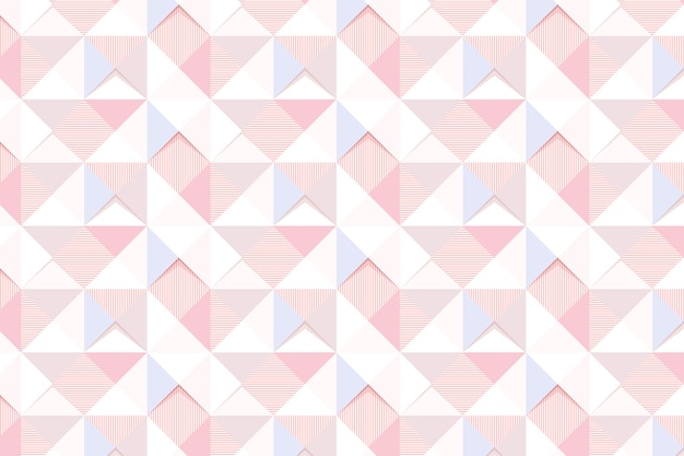 Naadloze roze geometrische driehoek patroon achtergrond ontwerp resource vector