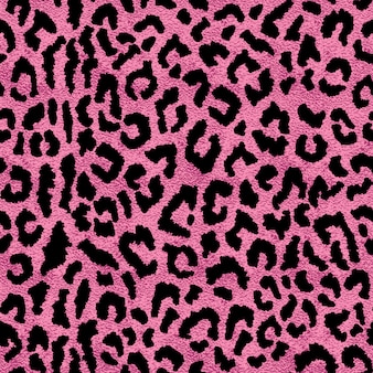Naadloze roze luipaardvel patroon. glamoureuze luipaardprint