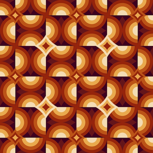 Naadloze zwart-wit geometrische groovy patroon textuur