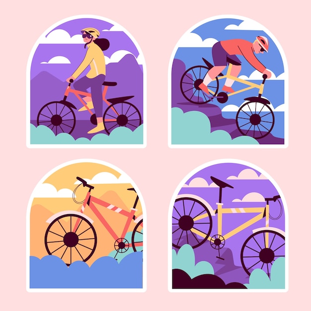 Naïeve mountainbike stickers set