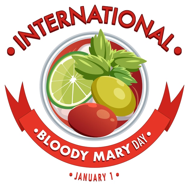 Nationaal bloody mary day-pictogram