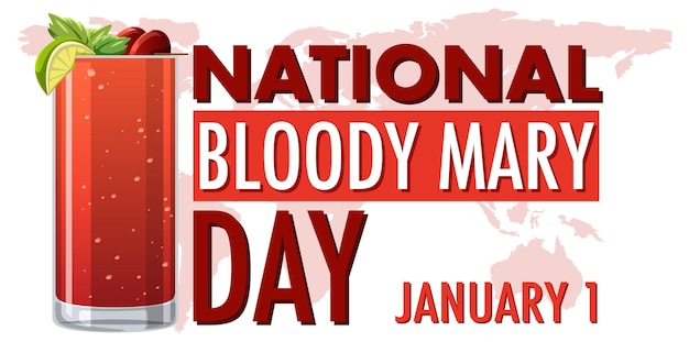 Nationaal bloody mary day-pictogram