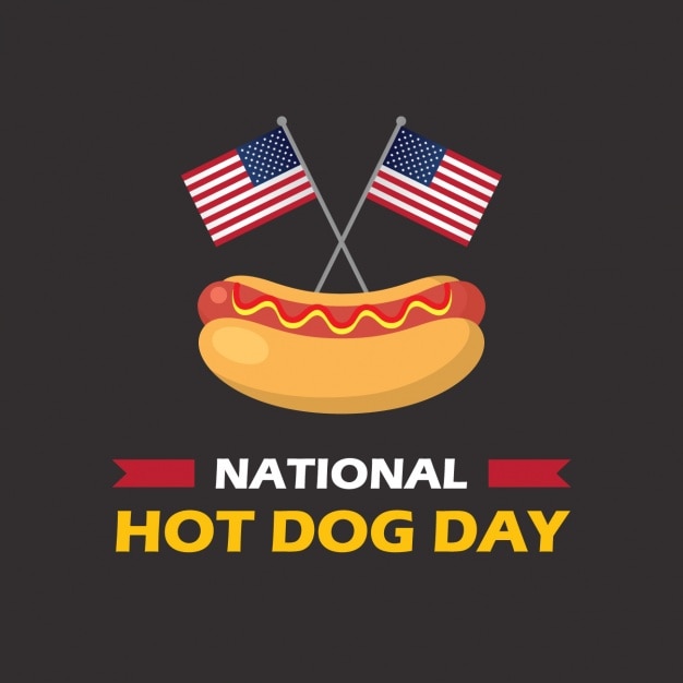 National hotdog dag achtergrond