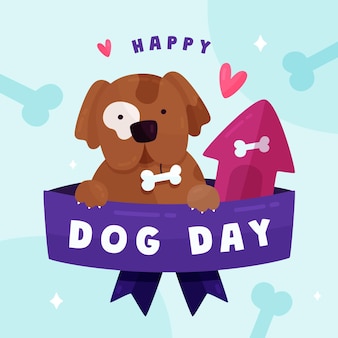 Nationale hondendag illustratie