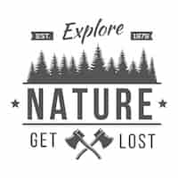 Gratis vector nature logo template