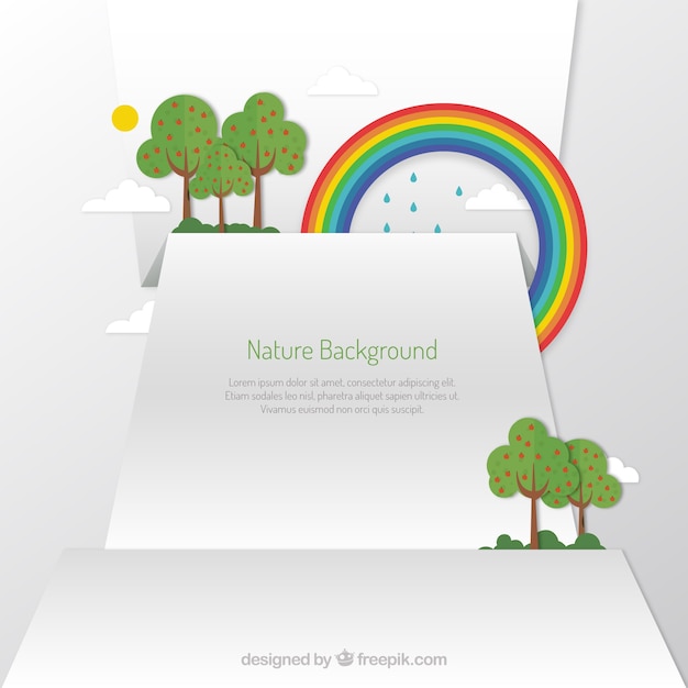 Gratis vector natuur achtergrond