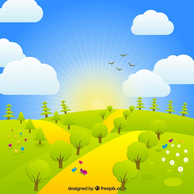 Natuurlijk landschap