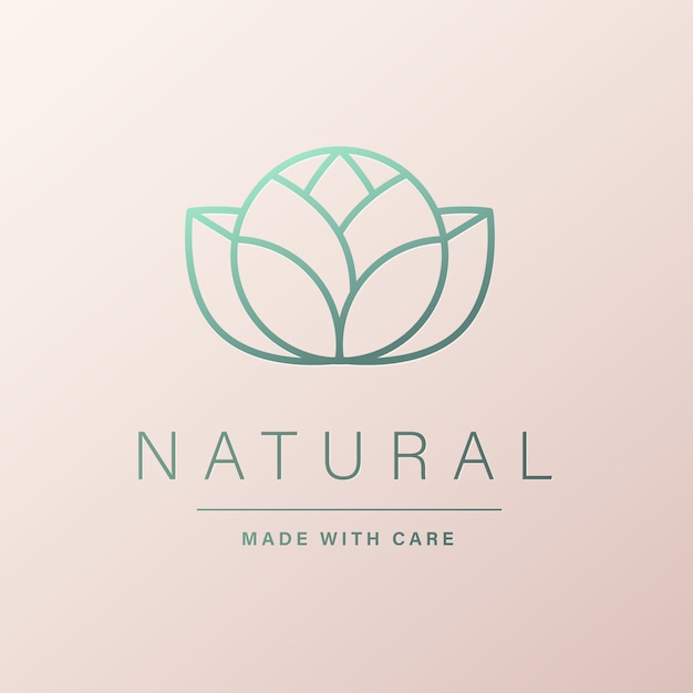 Gratis vector natuurlijk logo-ontwerp voor branding en huisstijl