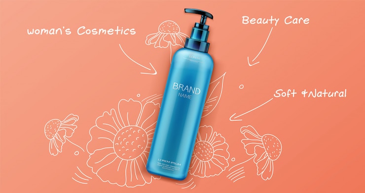 Gratis Vector natuurlijk schoonheidsproduct voor cosmetica voor gezicht of lichaamsverzorging op sinaasappel