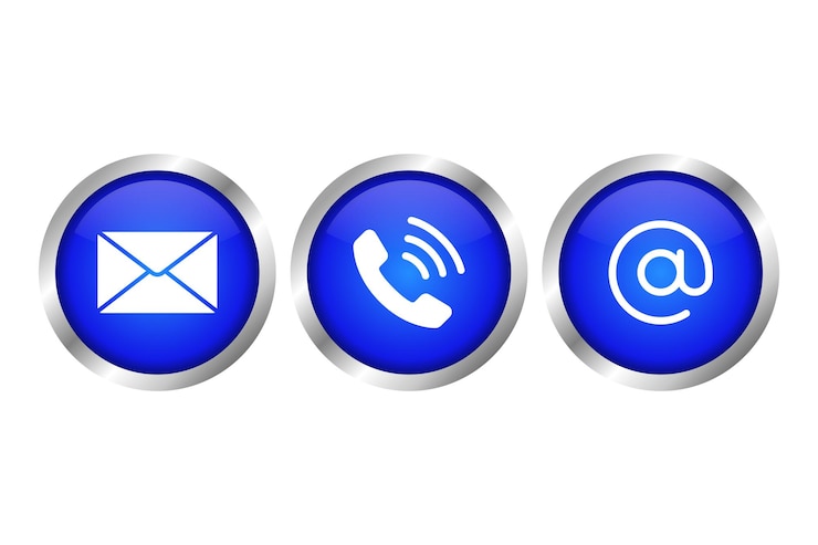 Gratis Vector neem contact met ons op gradient buttons