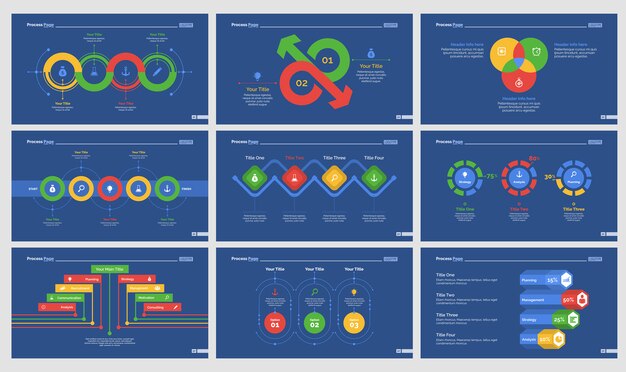 Negen Marketing Slide Templates Set