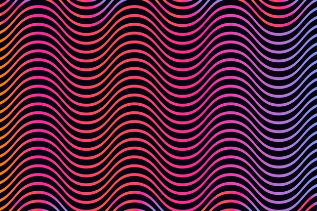 Neon golvende psychedelische achtergrond