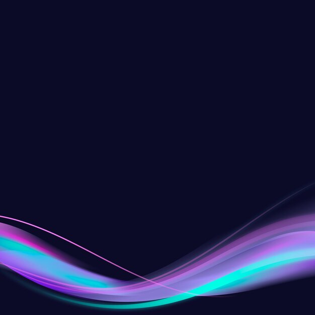 Neon paarse curve frame sjabloon vector