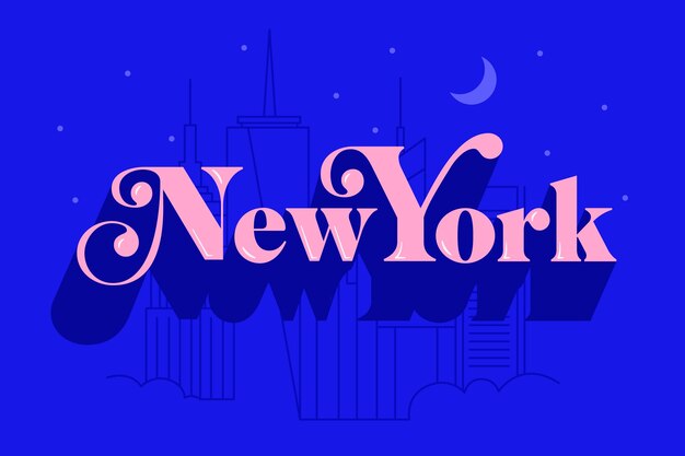 New York City belettering