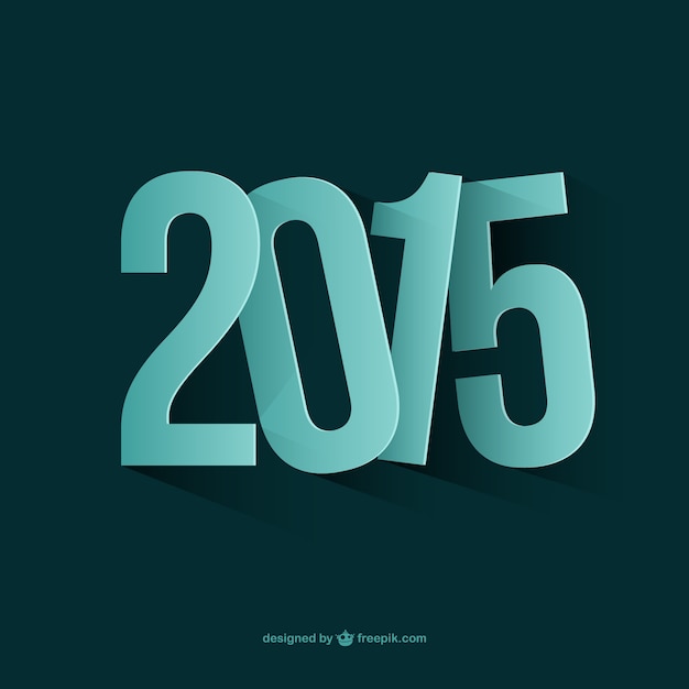 Gratis vector nieuw jaar 2015